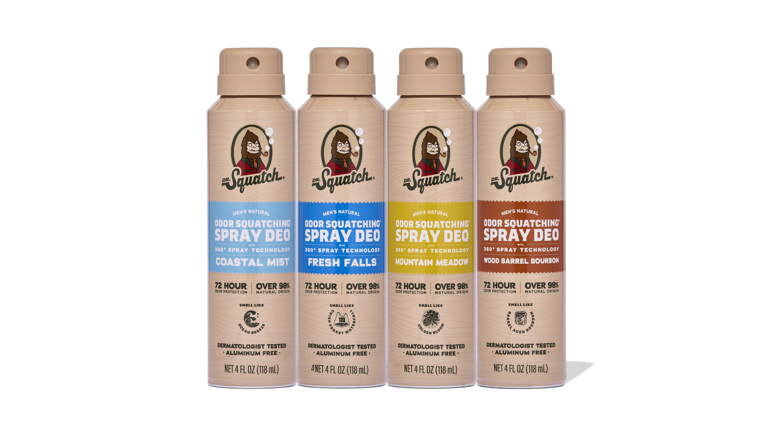 Spray Deodorant 4-Pack G4