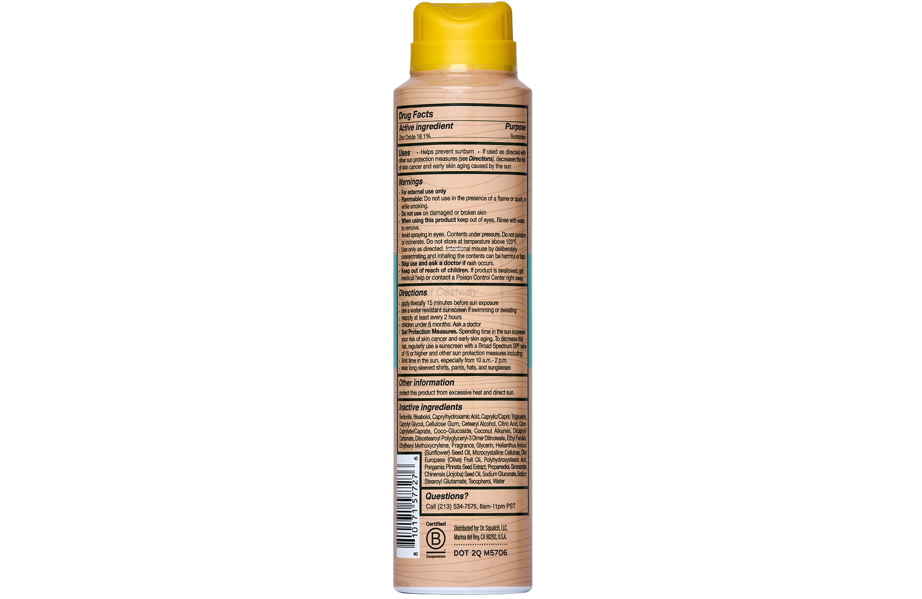 Spray Sunscreen | SPF 30 UVA/UVB Protection | Non-Greasy Mineral Sunscreen for Men S7