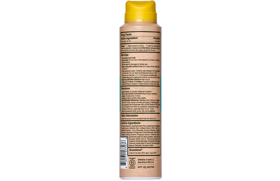 Spray Sunscreen | SPF 30 UVA/UVB Protection | Non-Greasy Mineral Sunscreen for Men S7