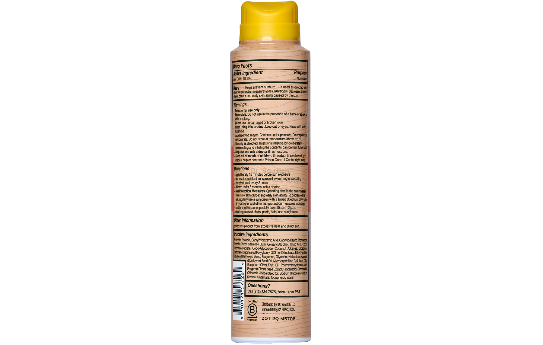 Spray Sunscreen | SPF 30 UVA/UVB Protection | Non-Greasy Mineral Sunscreen for Men S7