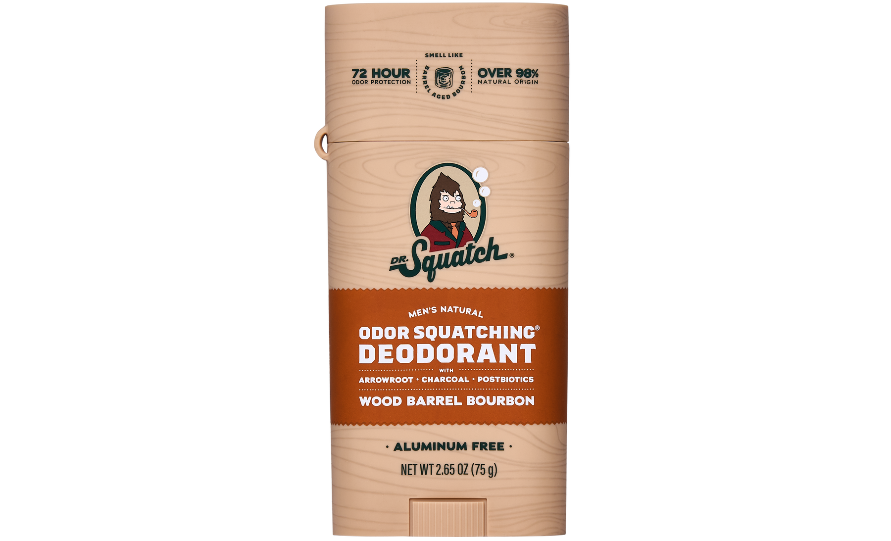 Wood Barrel Bourbon Deo Flask P8