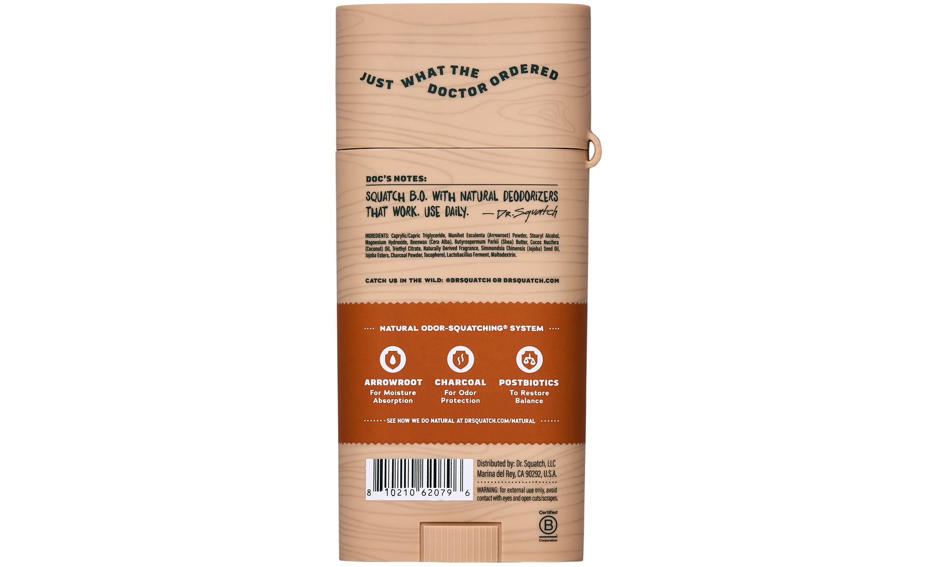Wood Barrel Bourbon Deo Flask P8