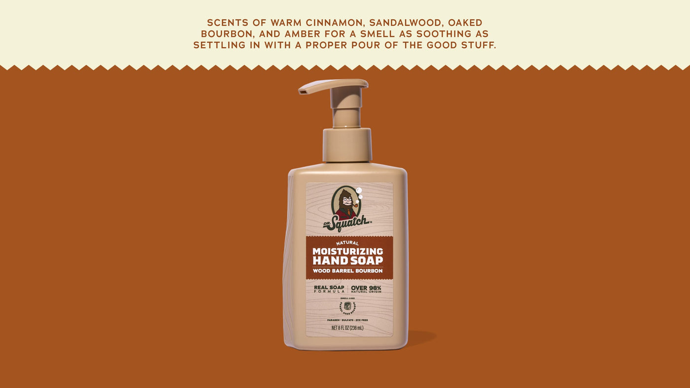 Wood Barrel Bourbon Hand Soap T3