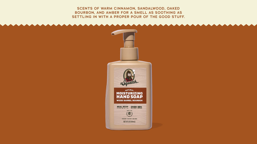 Wood Barrel Bourbon Hand Soap T3