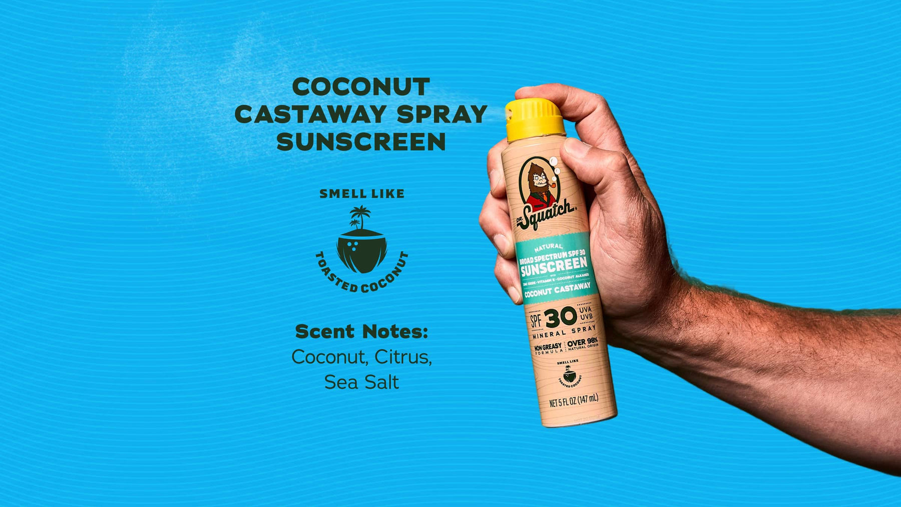 Spray Sunscreen | SPF 30 UVA/UVB Protection | Non-Greasy Mineral Sunscreen for Men S7