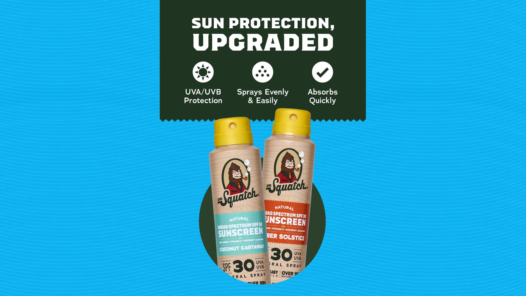 Spray Sunscreen 2-Pack | SPF 30 UVA/UVB Protection | Non-Greasy Mineral Sunscreen for Men Z0