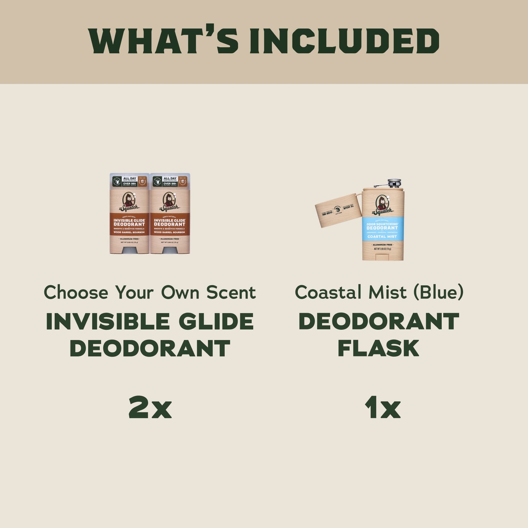 2-Pack Glide + Deo Flask X5