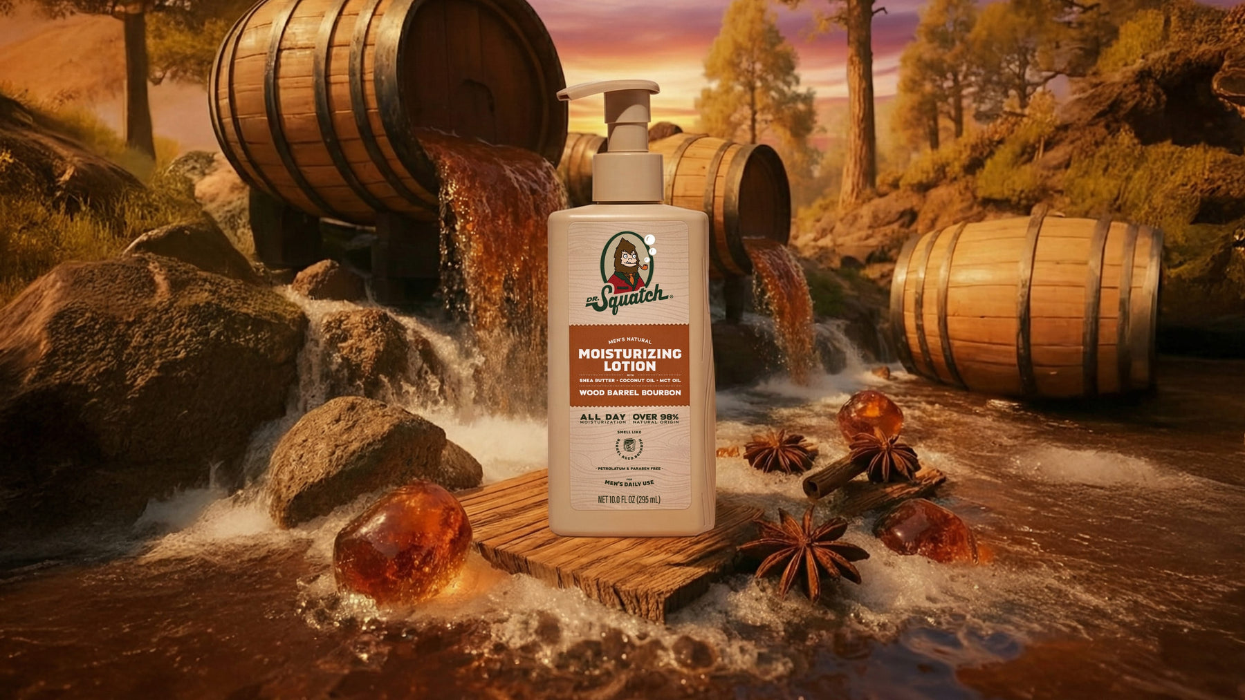 Wood Barrel Bourbon Lotion W6
