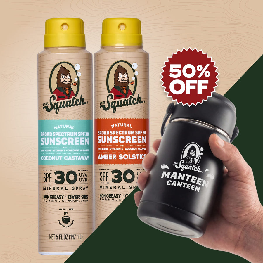 2-Pack Sunscreen + Manteen Canteen F2