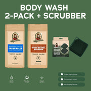Body Wash 2-Pack + Scrubber Z4