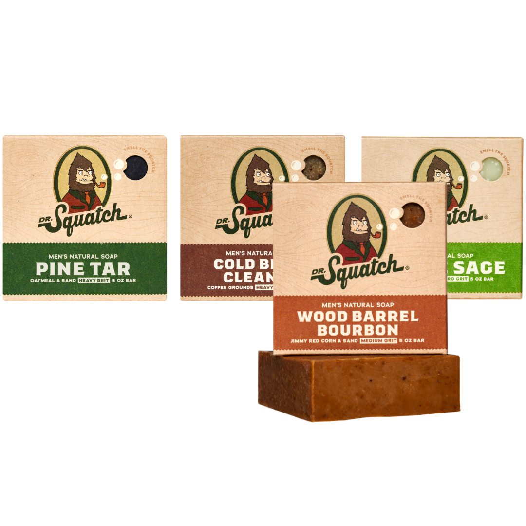 Woodsy 4-Pack Natural Bar Soap J6