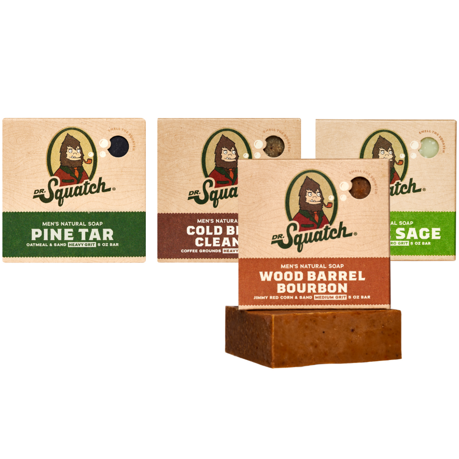 Woodsy 4-Pack Natural Bar Soap J6