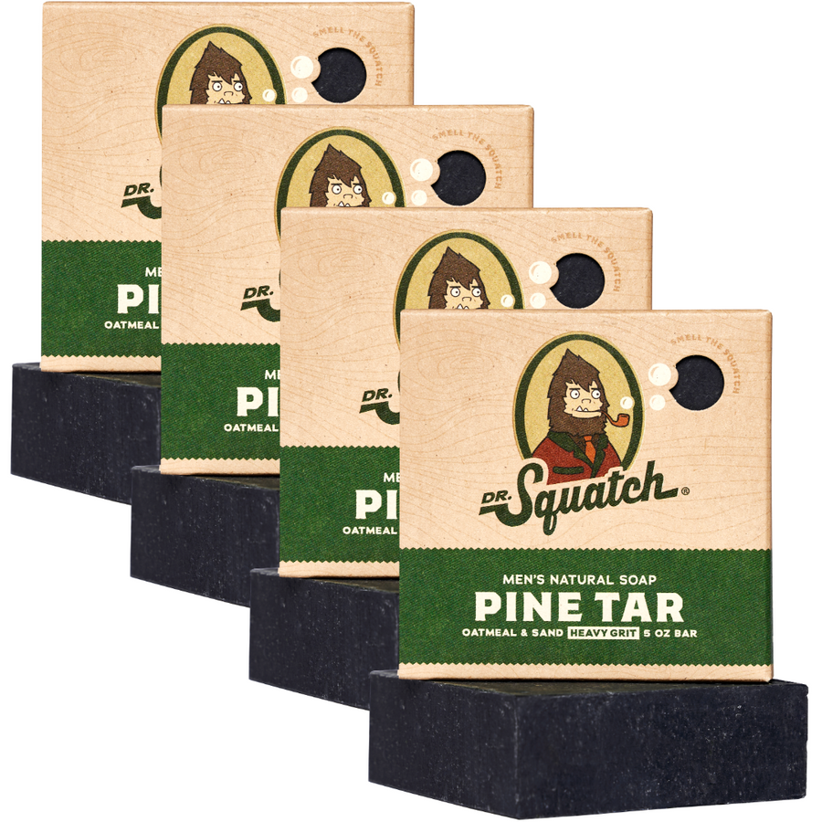 4-Pack Pine Tar Natural Bar Soap R2