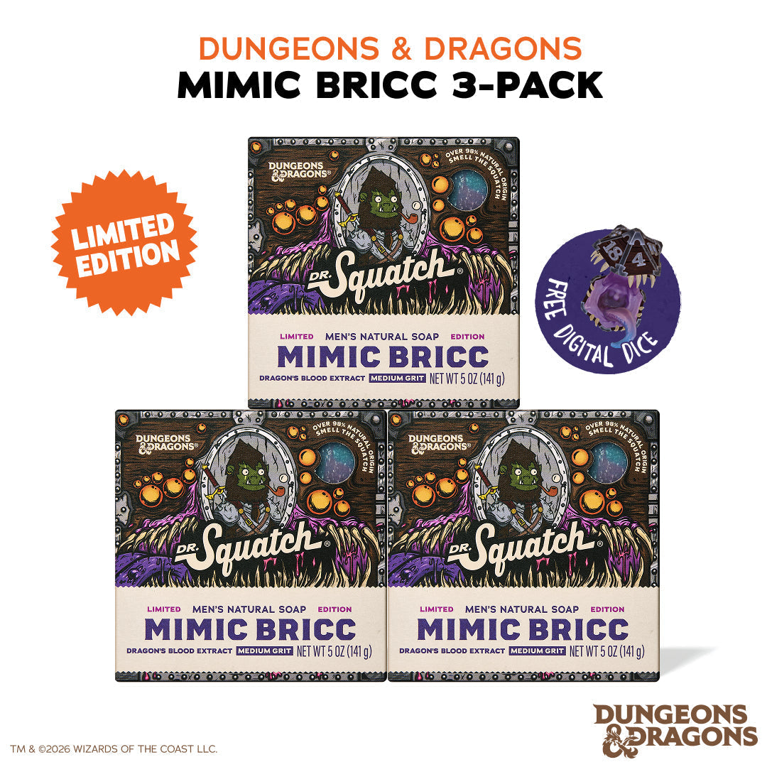 Dungeons & Dragons Mimic Bricc 3-Pack - Exclusive Limited Edition Bar Soap F4