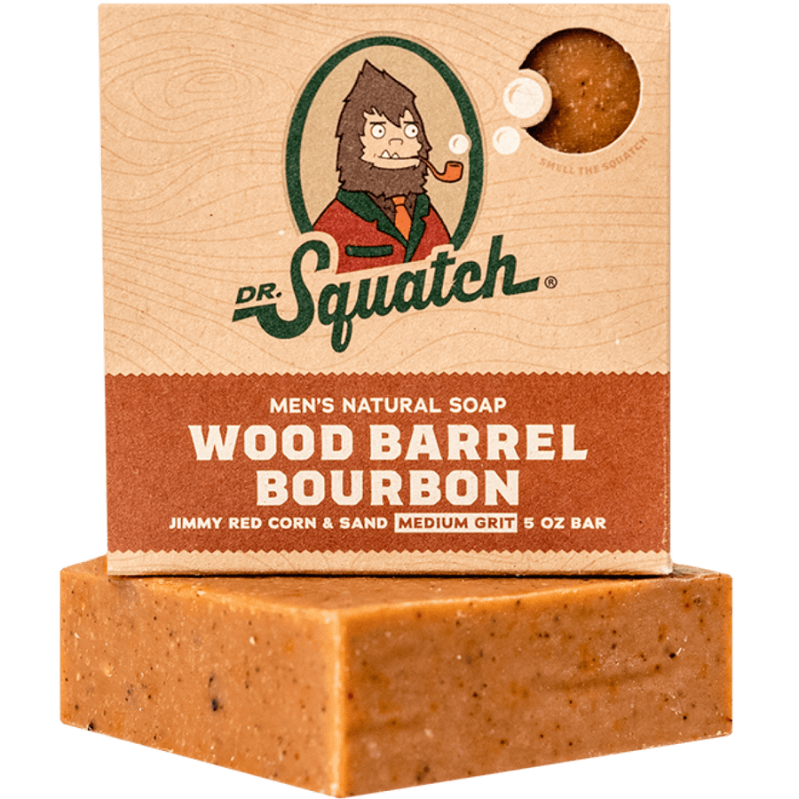 Essentials: Wood Barrel Bourbon Bar Soap B3